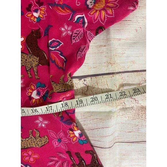 Torrid Women's Midi Button Front Rayon Slub Pink Dress - 1XL - Picture 12 of 15